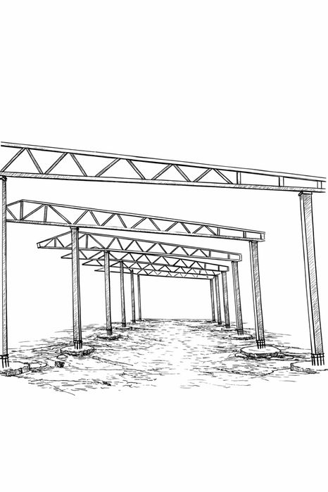 Structura metalica 8x25x4 anexa gospodareasca !! Nu necesita niciun fel de act !!