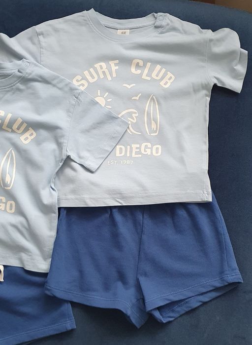 H&M Set 2 piese tricou și pantaloni scurți 92