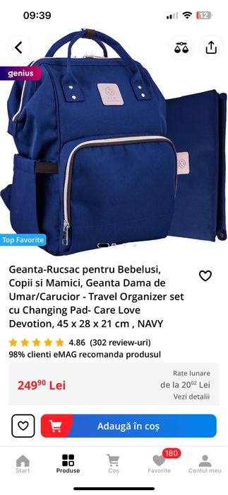 Rucsac/Geanta pentru mamici