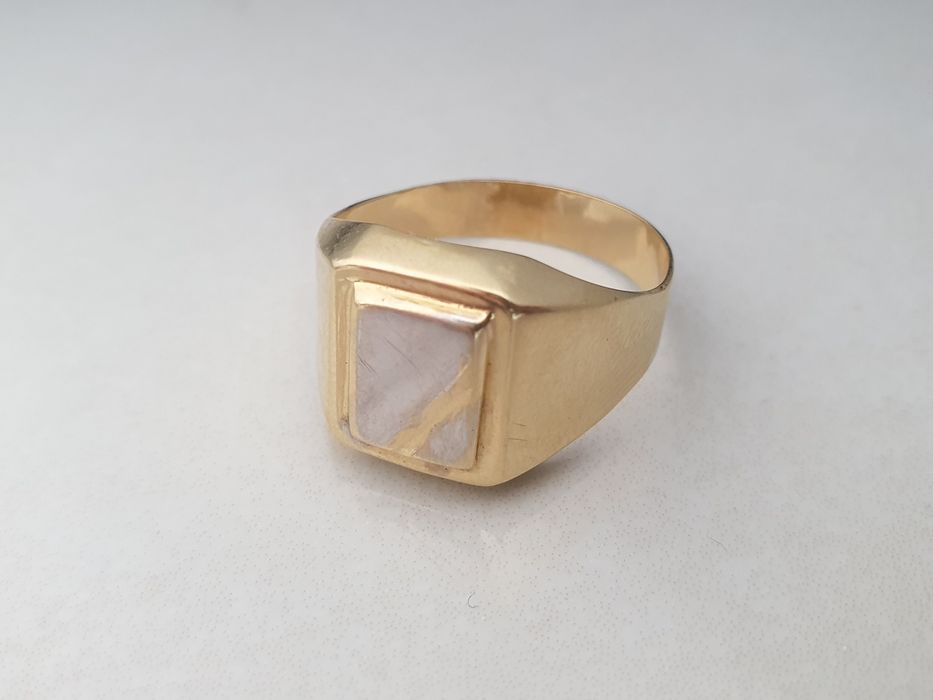 Ghiul bărbătesc din aur de 14K – mărimea 66, gramaj 3,15 g