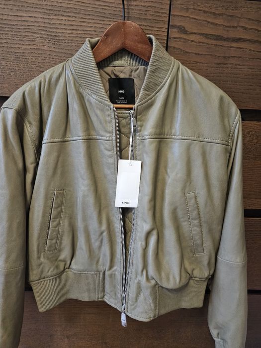 Кожено яке Mango s размер
