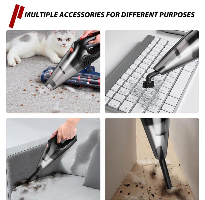 Безжична мини прахосмукачка – мощна и лека, идеална за дом и автомобил