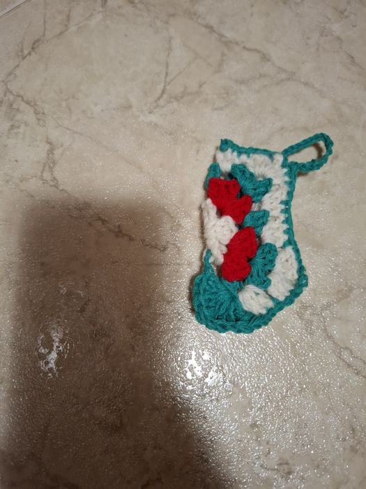 Ръчно изплетен висулка чорап