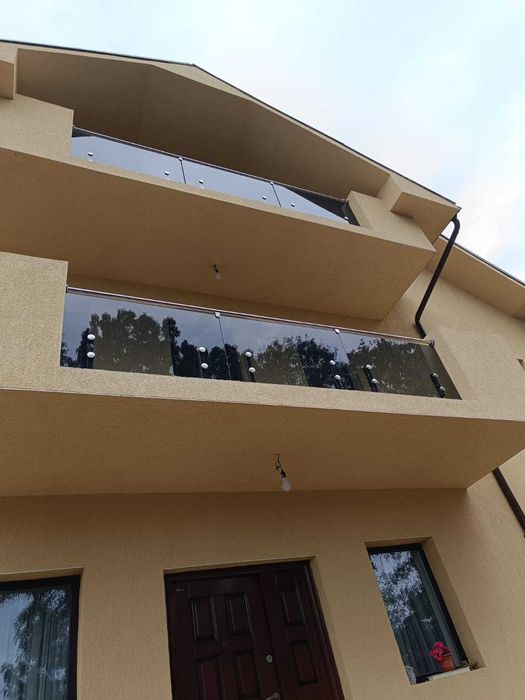 Balustrada sticla , Balustrada din inoc cu sticla , geam, inox,fier