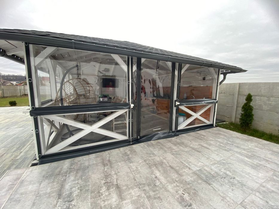 Folie PVC pentru închis balcoane/terase/foișoare