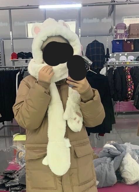 Шапка меховая, для девочек