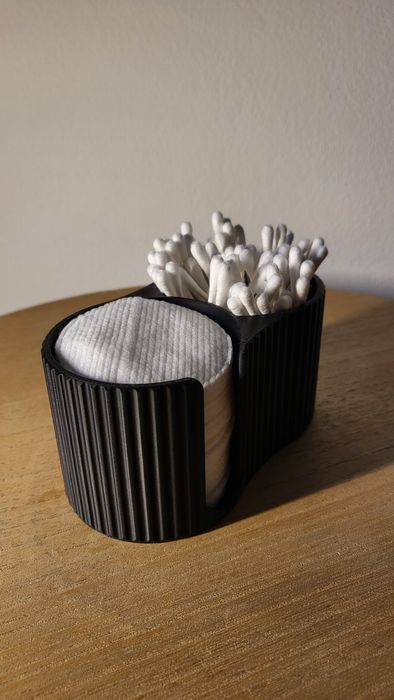 Dispenser modern pentru bețișoare și dischete demachiante