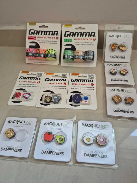 Покривни грипове за тенис/бадминтон/, гумени пръстени и антивибратори