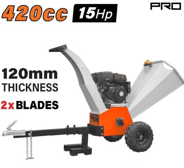 Бензинова дробилка за клони NAKAYAMA PRO GS9600, 15 к.с., Ø 120 мм (ел. стартер)
