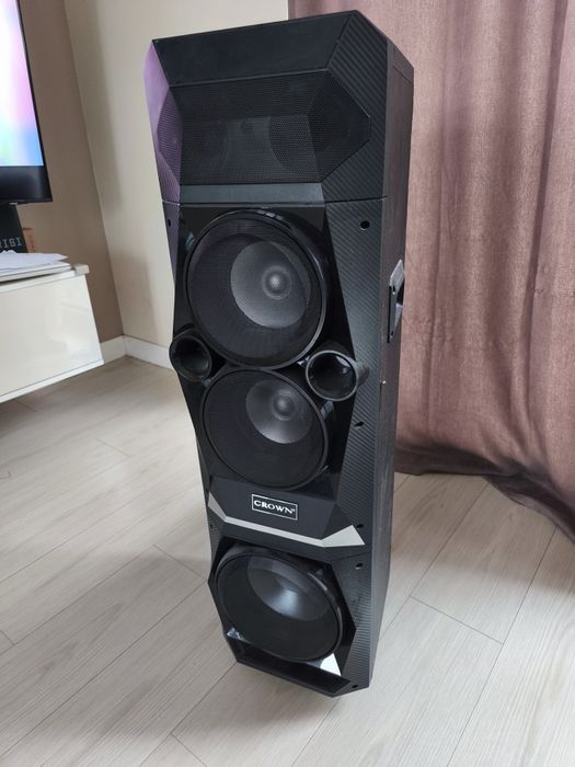 Акумулаторна караоке тонколона Crown GTB-12086BUF