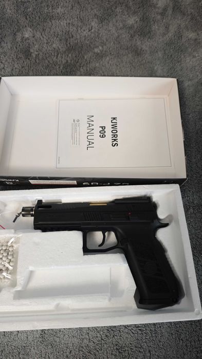 Еърсофт пистолет KJW CZ P-09 Optic Ready