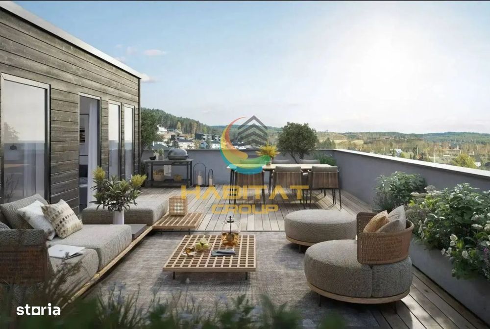 Penthouse 4 camere, terasă 110,4 mp, Comision 0%