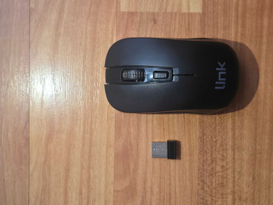 Link lkmos02 Wireless Mouse 1000 dpi 3 Buttons USB Receiver Black