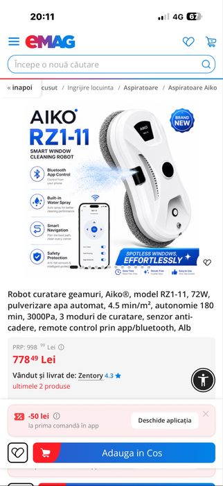 Robot spalat  geamuri smart
