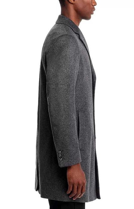 Palton slim 48 M premium Roy Robson lana moale gri inchis