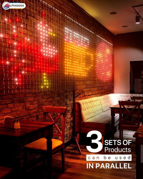 Светлина завеса с Wifi 540LEDs 1.50 x 2 м - програмируема Lphianx