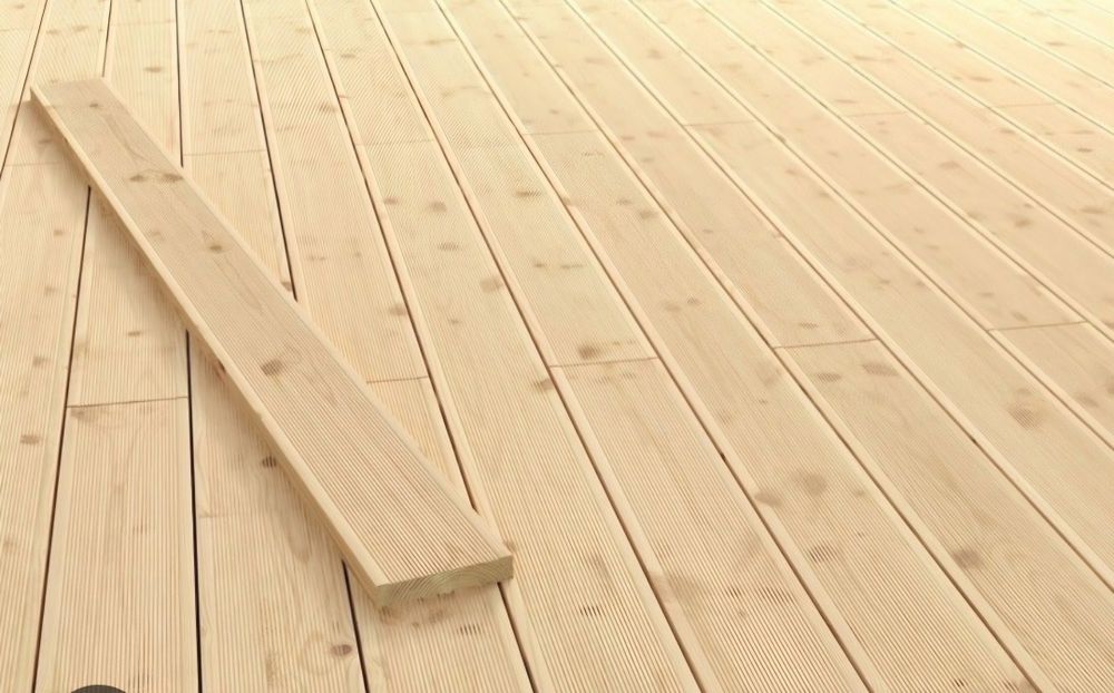 Декинг, Сух дървен материал