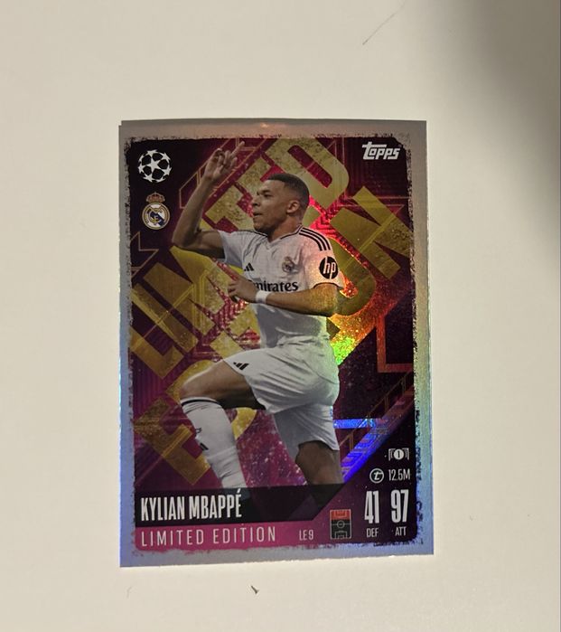 Mbappe limited edition match attax topps