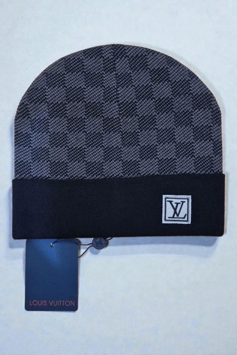 Căciulă Noua Louis Vuitton Neagra cu Gri