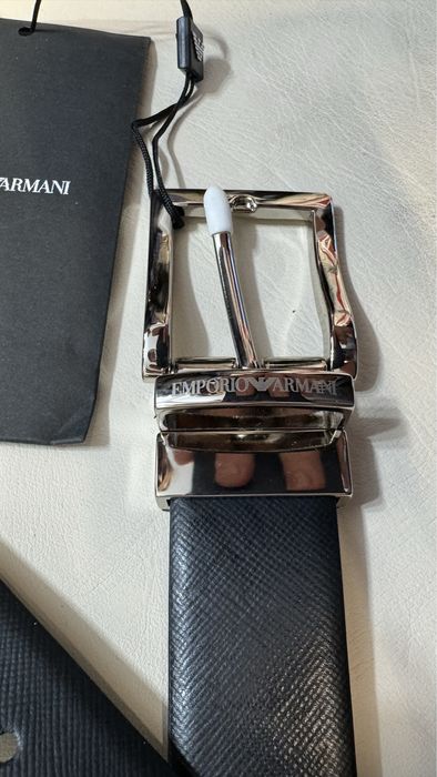 Curea Piele Emporio Armani doua fete 120 cm (ajustabila)
