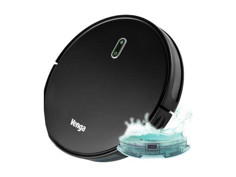 Робот Прахосмукачка Venga! VG RVC 3000 BK - 1600Pa, 0.6л, Черен