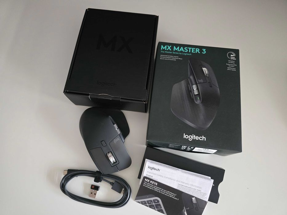 Mouse Logitech MX Master 3, Wireless/Bluetooth, Graphite