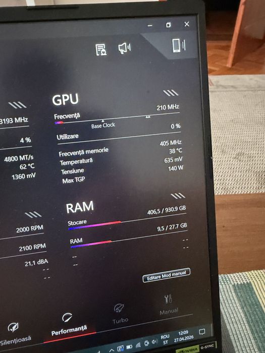 Laptop gaming TUF GAMING A15 - Aproape nou, detin factura