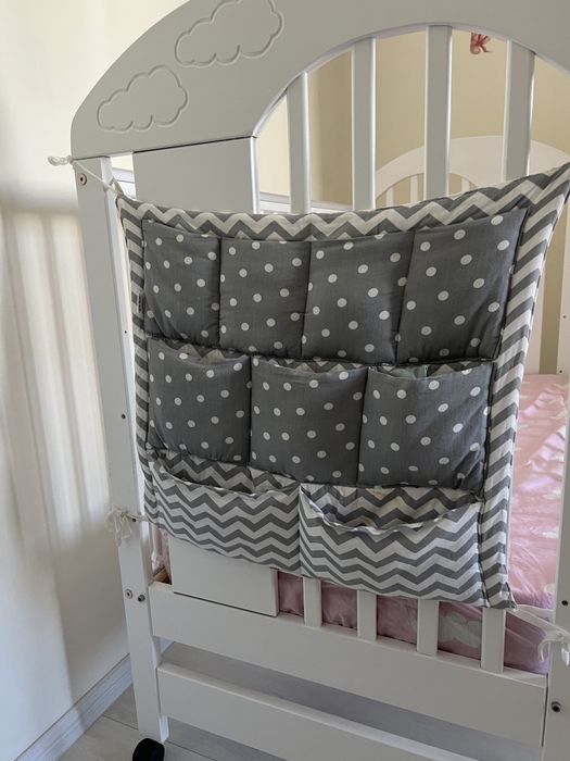 Детско легло тип кошарка на три нива 60х120 + матрак Isleep