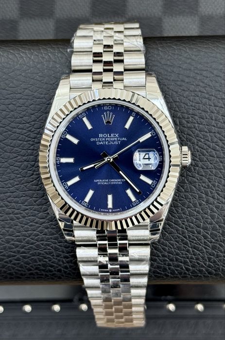 Rolex Date-Just 41mm Blue Dial