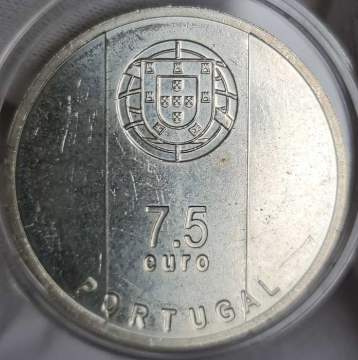 Сребърни монети Португалия 7,5 евро архитектура комплект 3 бр