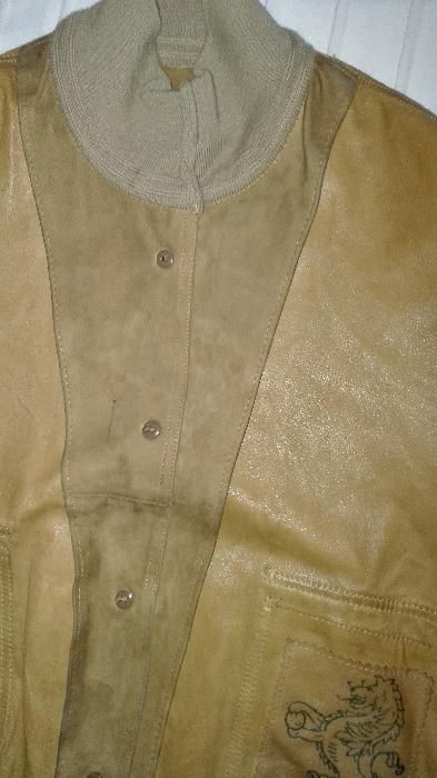 дамско кожено яке, тип бомбър