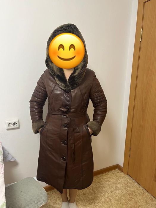 Продам кожанную дубленку