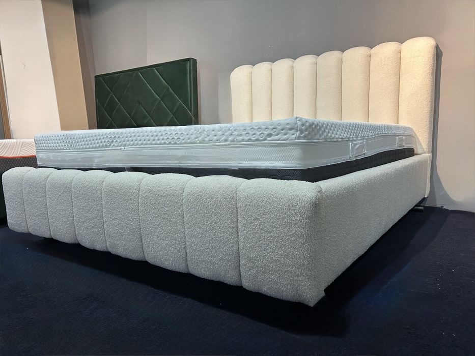 Paturi rabatabile tapițate cu depozitare de la 1350 lei