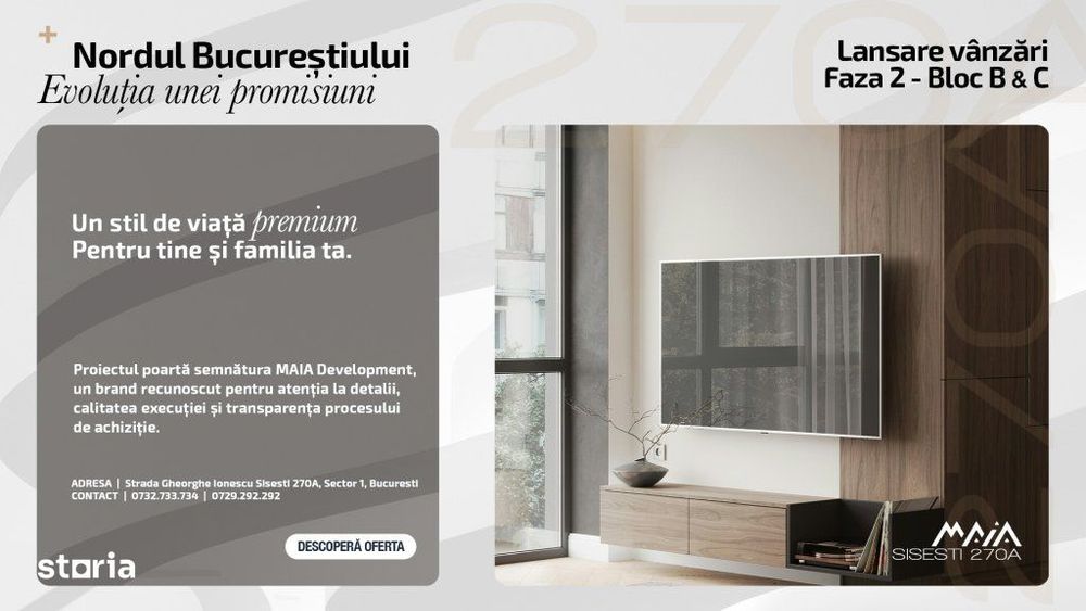 2 Camere | Finisaje Premium | Baneasa | Sector 1 | Bucuresti