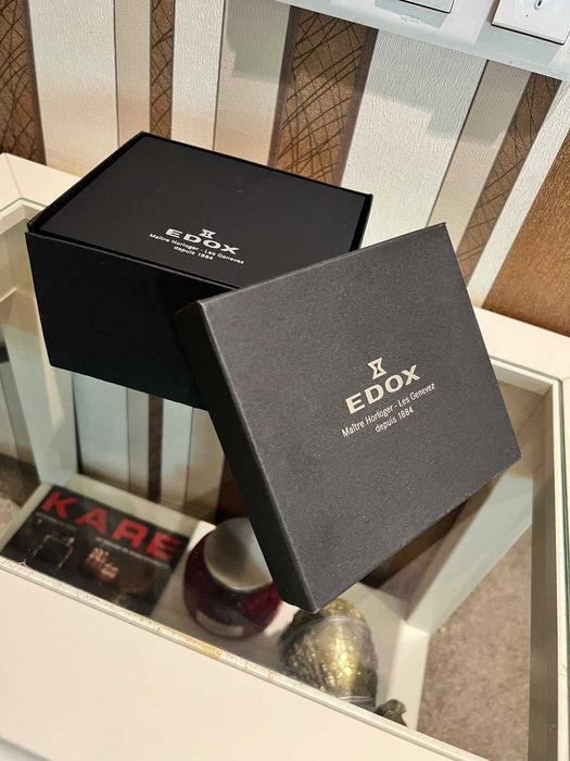 Edox Grand Ocean Decentrique Date Automatic FULL SET!