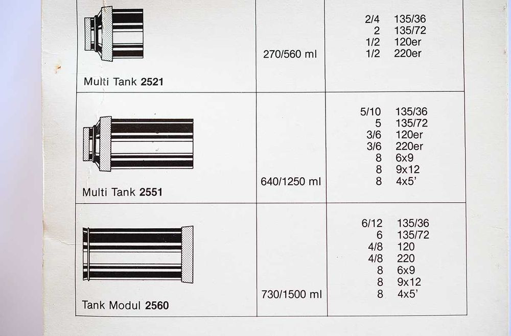 Jobo 2551 + JOBO 2502 доза и спирали за проявяване на филми