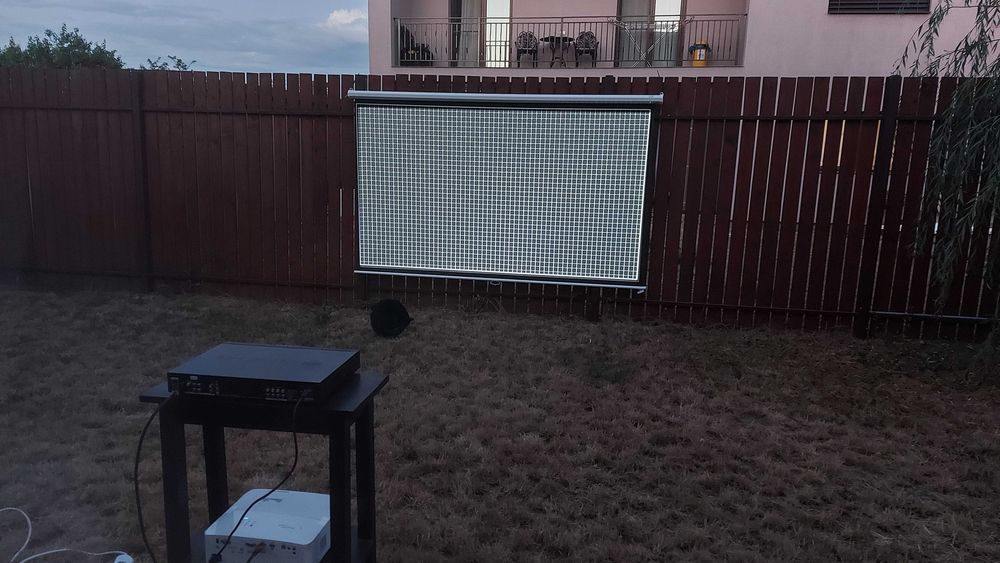 Ecran proiecție exterior, terase, grădină