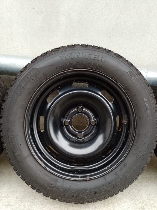 Jante oțel + anvelope iarnă 195/60/R15