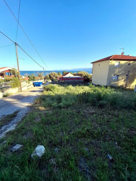 Продава парцел с прекрасна гледка море 400 м2 в Аспровалта, Гърция