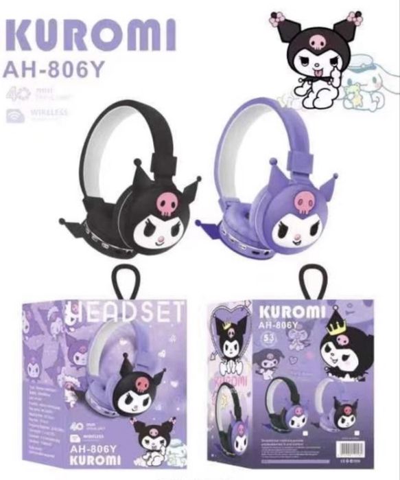 Детски слушалки Куроми,Хелоу Кити/Hello kitty headset/Kuromi