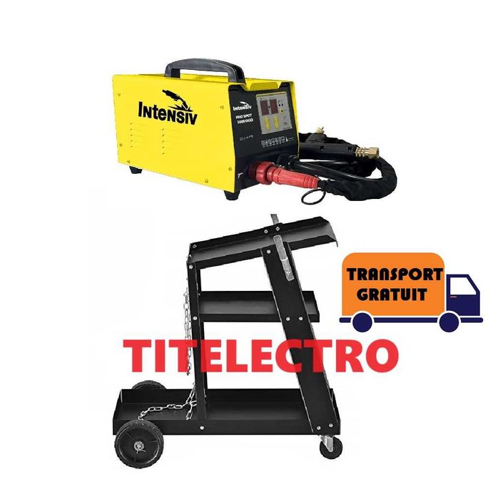 Aparat tras indreptat tabla tinichigerie PRO SPOT 3800 DUO + carucior