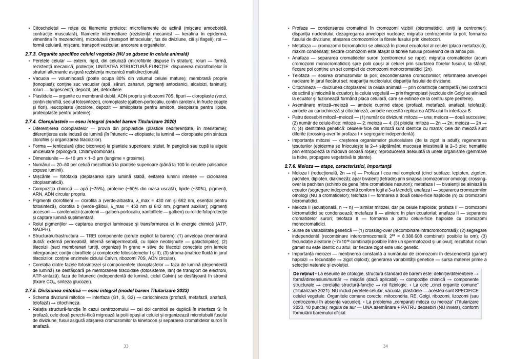 Biologie (cod 009) – Vol. I-II – Sinteze tematice si probe rezolvate - Ghid de pregatire examenele de Definitivare in Invatamant si Titularizare