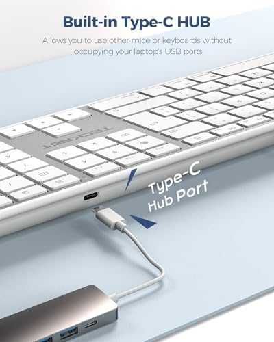 Нова жична USB Type-C клавиатура за лаптоп MacBook iMac Mac mini QWERTY UK