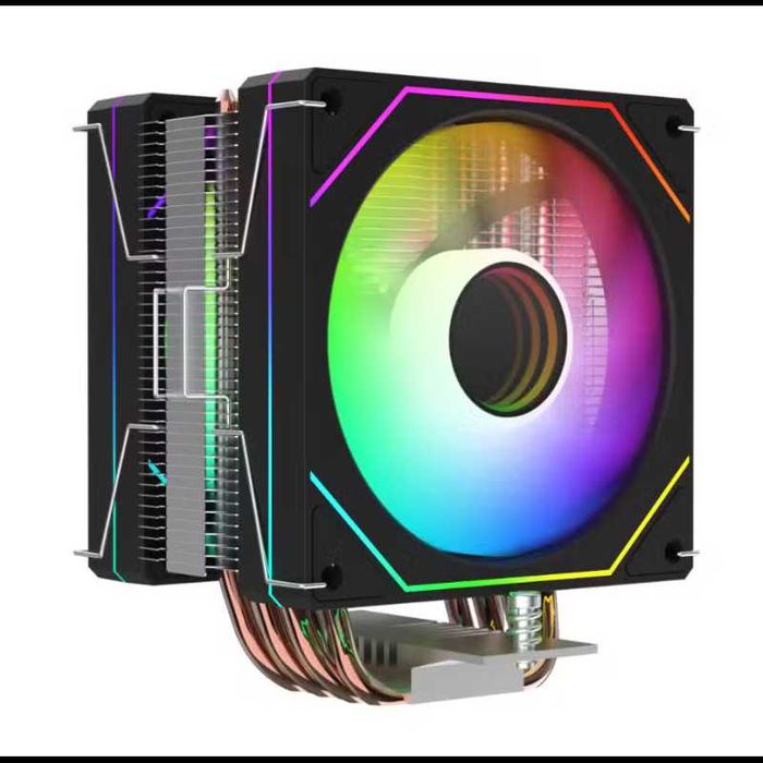 Cooler CPU ProGaming TwinStorm X6, 6 Heatpipes, 2 ventilatoare ARGB