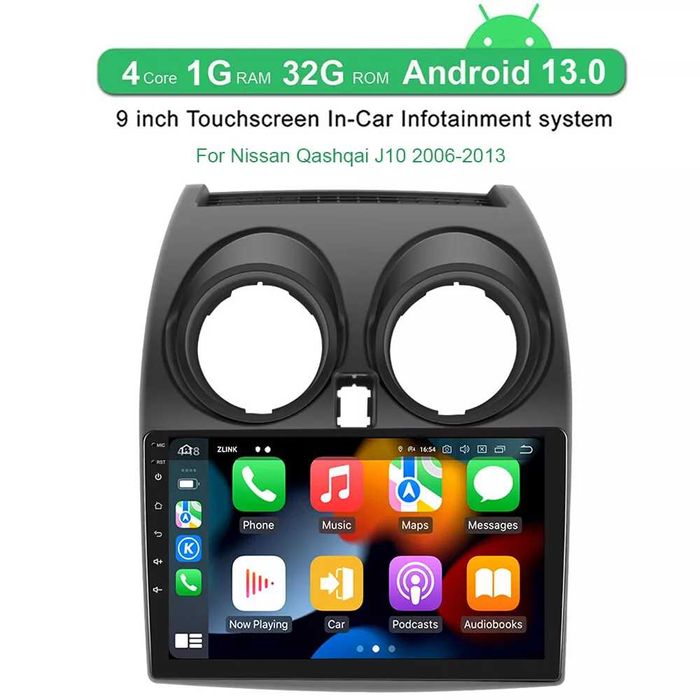 NAVI Navigatie Nissan Qashqai J10 2007-2015 dedicata Android Carplay