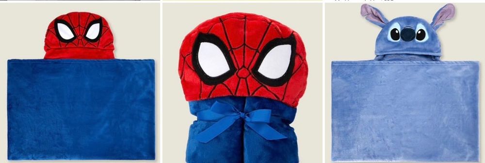 Одеяла с качулка  Stitch Spiderman