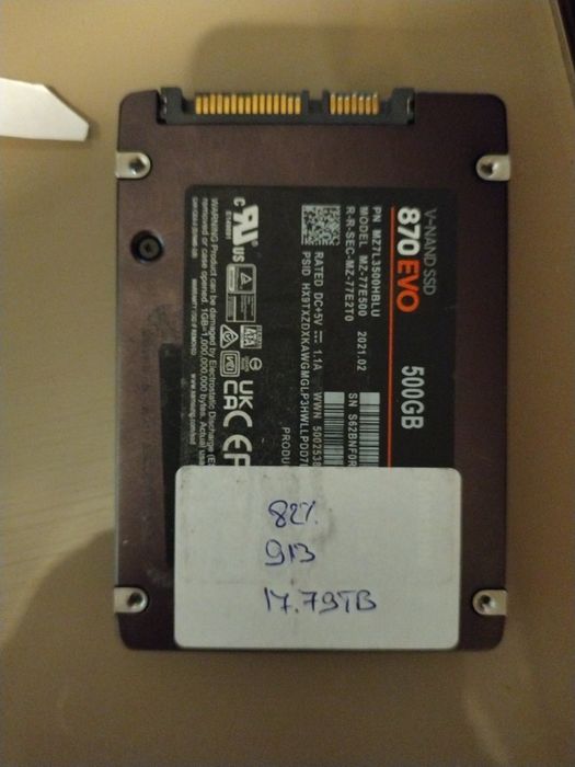 SSD Samsung 870 EVO 500GB