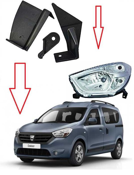 Ремонтен комплект щипки за фар Dacia DOKKER LODGY фар фарове