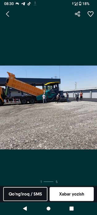 Sifatli asfalt qizmati