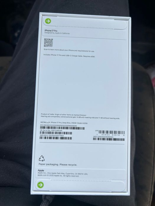 iPhone 17 pro , 256 GB NOU